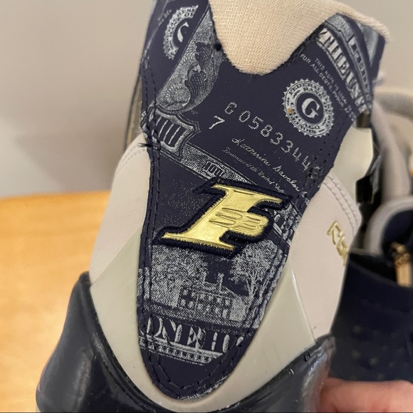 RARE VINTAGE REEBOK ANSWER 10 PUMP 'MONEY' X ALLEN IVERSON NAVY SNEAKERS - Picture 4 of 11